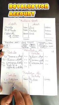 How to make Revaluation Account #revaluationaccount #class12accounts #partnership_accounts
