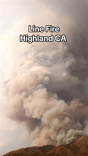 SB County Fire Dozer dispached to the south end of the line fire. #dozer #firedozer #linefire #wildfire #fireseason