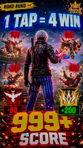 Free Fire 1 Tap Headshot Trick 2026 | 999+ Damage #freefire #shorts