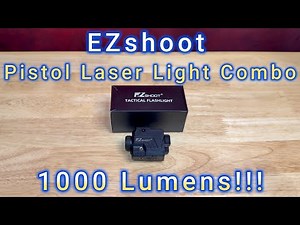EZshoot 1000 Lumens Pistol Laser Light Combo | Unboxing, Review & Live Demo