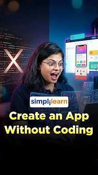 Create An App Without Coding | No-Code App Development | Code With AI | #Shorts | #Simplilearn