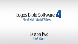 Logos Tutorial Video #2 - First steps