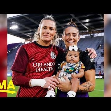 Soccer stars Ali Krieger and Ashlyn Harris open up about motherhood l GMA