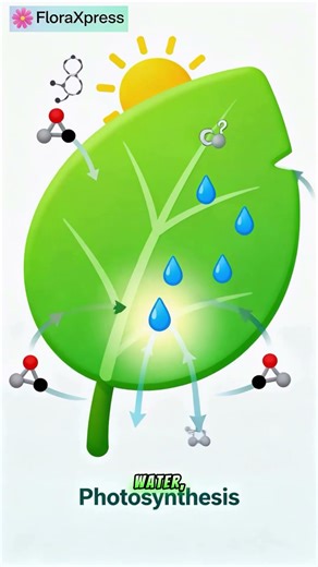 How Sunlight Helps Plants Grow 🌱☀️ | Photosynthesis Explained in 25 Seconds #plantcare #plant