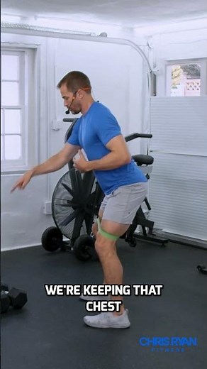 Activate glutes with Mini Band Back Taps! 🍑🔥