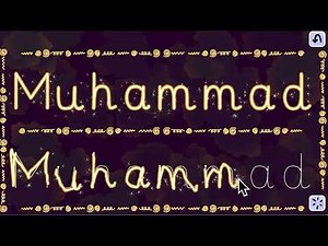 Name tracing game