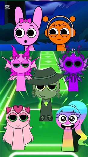 SPRUNKI INCREDIBOX COFFIN dance EDM RUSH tiles hop game #coffindance #tileshop #sprunkicoffindance