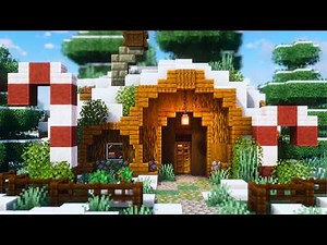 Minecraft | How to build a Snowy Hobbit House