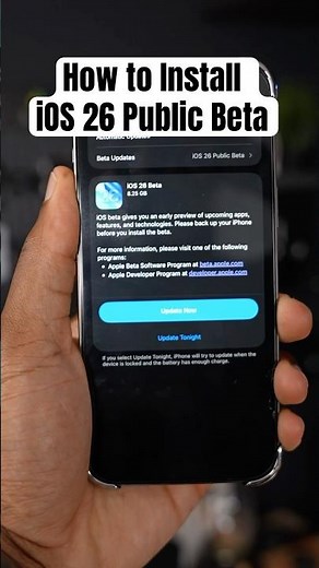 How to install iOS 26 Public Beta