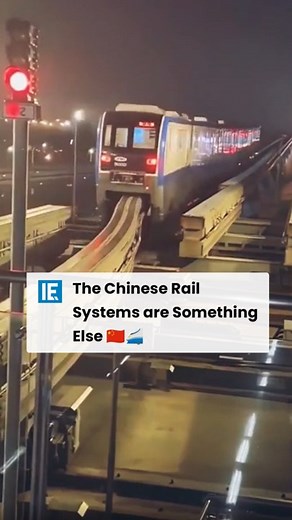 This monorail track switch allows these trains to travel to different places while coming from the same track. | Interesting Engineering