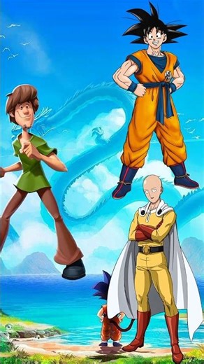 Shaggy Vs goku & Saitama