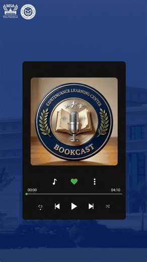 MSA- CLC Bookcast is officially live!🎙️✨ Making reading the coolest thing on your to-do list, and your favorite way to “Read” without actually turning a page. 📚 The Book Fair is finally here, and we’re bringing the vibes to your ears! 📲 How to follow us? 🔹 Facebook: https://www.facebook.com/share/16iBRq65Uj/?mibextid=wwXIfr 🔹 Instagram: https://www.instagram.com/msaclc 🔹 YouTube: https://youtube.com/@msa_clc 🔹 LinkedIn: https://www.linkedin.com/company/msaclc/ 🔹 Tiktok: https://www.tikto