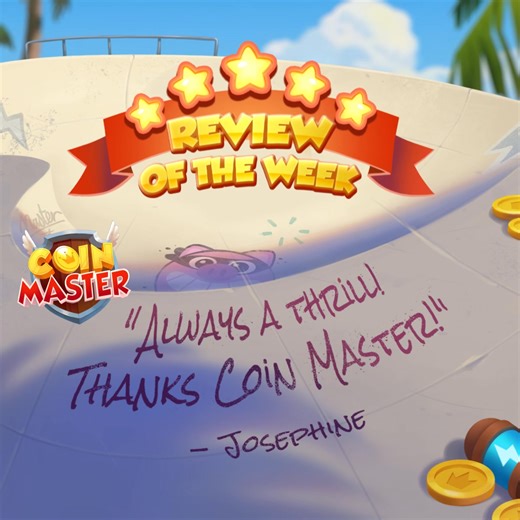 Spark your thoughts 🌟We're eager to uncover what you think of Coin Master! 🤩 🏆 Leave your 𝐑𝐄𝐕𝐈𝐄𝐖 𝐍𝐎𝐖!! ⭐️⭐️⭐️⭐️⭐️ --> https://coin-master.co/RVfb #ReviewUs | Coin Master