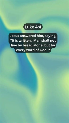 Jesus Saves | Luke 4:4 Daily Bible Verse