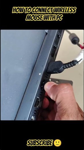 How to connect wireless mouse with PC. #pctips #tech
