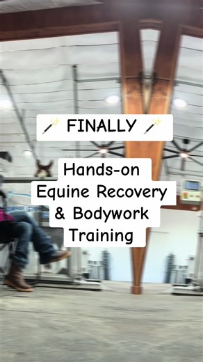 Big news …. We are launching our hands-on Equine Recovery & Bodywork Training here in Oklahoma. Students will learn how to safely use the same modern recovery technologies we use every day with performance horses, including: Shockwave therapy Class IV laser therapy MagnaWave PEMF Targeted cryotherapy Water Treadmill Equine Massage This training happens in a real working equine recovery facility, not just a classroom. You’ll work with real horses and learn when and why these therapies are used fo