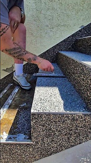 Résine Moquette de Pierre escalier #tuto #resin #shorts
