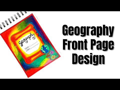 Creative Geography Cover Page Design | school project idea #shorts
