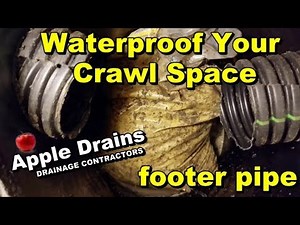 Working in Tiny Crawl Space, Dig Footer Pipe, Add Gravel, Dig Sump Basins, DIY