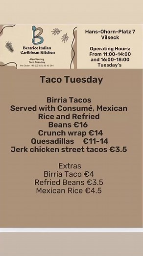 Beatrice Italian/Caribbean kitchen on Reels