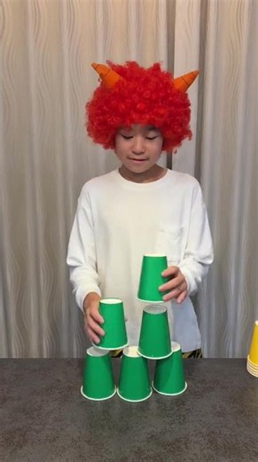 Paper Cup Tower!! Part70 #shorts #トイキッズ