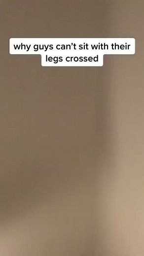Why Can't Guys Sit with Their Legs Crossed? Explained