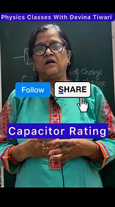 23K views · 508 reactions | Capacitor Rating Meaning Explained In A Minute #cbseclass10physics #physicsclass12 #NEET #capacitor #capacitors #Rating #potential #Capacitance | Physics Classes with Devina Tiwari | Facebook