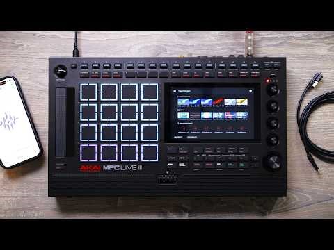 Akai MPC Live 3 - Sample your phone into the MPC!
