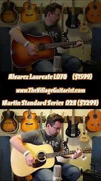 Alvarez Laureate LD70 Herringbone vs 2025 Martin D28 Standard #acousticguitar #acoustic #guitar