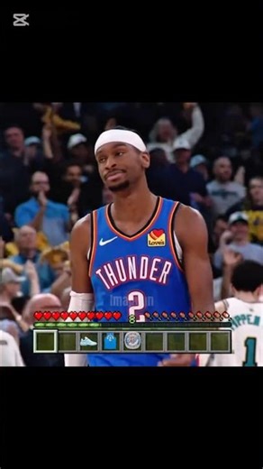 Shai x Minecraft 💙 #basketball #nba #edit #shorts #sports #shaigilgeousalexander #minecraft