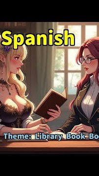 🔥 Learn Spanish: Library Book Borrowing