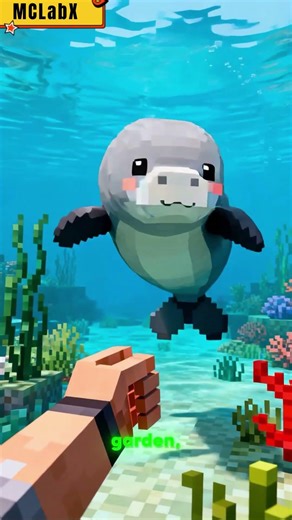 Animal Garden Manatee Mod 🐋 | Cute Minecraft Mob Showcase