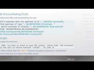 Resolving SQL Syntax Errors: Understanding and Fixing CONCAT Function Issues