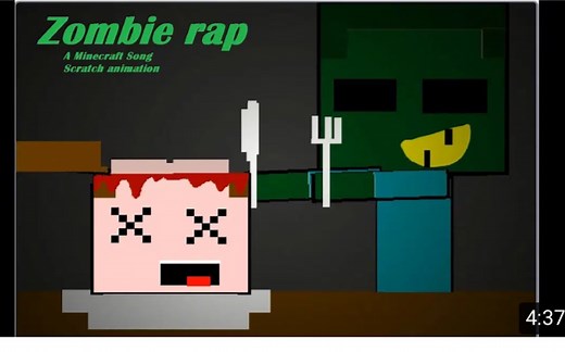 僵尸说唱 我是僵尸 一首我的世界歌曲，Scratch动画。