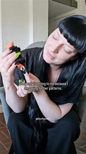 10K views · 190 reactions | How is this my job 勞❤️ I design crochet patterns and chat to really nice people every day. I still can't believe it sometimes. I'm very grateful for the connections I've made and for what you lot share with me 殺❤️ | Fiber Figments | Facebook