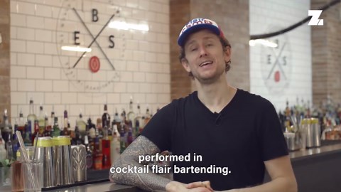 Watch this pro smash a flair bartending world record