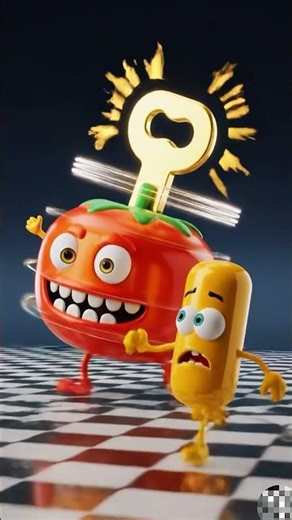 Terrified Firework Heads Explode with Fear! 🎆😱 #CartoonHorror