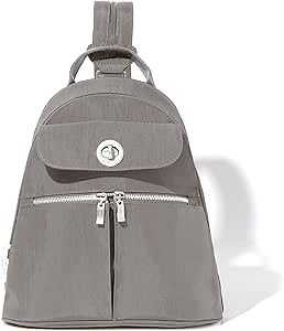 Baggallini Naples Convertible Backpack - Travel Sling Crossbody - 12" Nylon Handbag w/RFID & Padded Tablet Sleeve