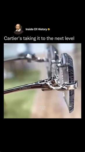 Inside Of History on Instagram: "Cartier has redefined eyewear by blending it seamlessly with high jewelry. These custom glasses feature lenses cut like diamonds along the edges, reflecting light with every movement. The frame is held together by Cartier’s iconic silver panther, meticulously sculpted with the same artistry and precision seen in their finest jewelry pieces. It’s more than just eyewear — it’s a statement of elegance, craftsmanship, and bold design. Cartier transforms a functional