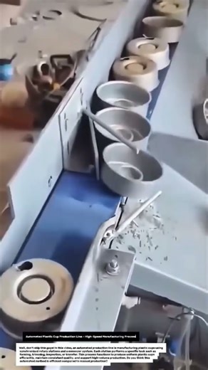 Automated Plastic Cup Production Line – High-Speed Manufacturing Process.