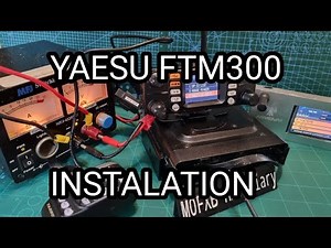YAESU FTM-300 Full Install,Connect antenna , power supply , assemble Radio