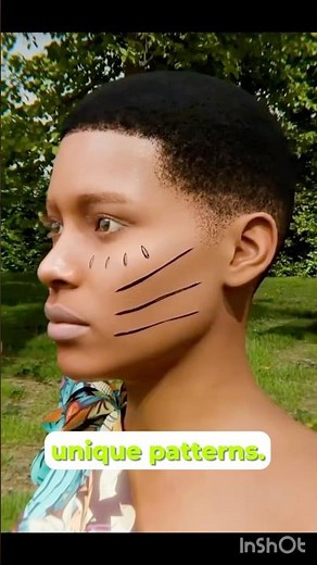 Why Tribal Marks Are Seen as Beauty #shorts #scienceshorts #african