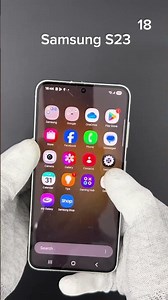 Samsung S23 5G 128GB Silver, Good, Code- 18 #smartphone