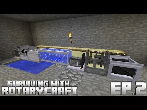 Surviving With RotaryCraft :: Ep.2 - Steam Engine And Grinder Setup