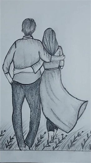Backside couple drawing #shortsfeed #drawing #beautiful #coupledrawing #backsidedrawing #couples