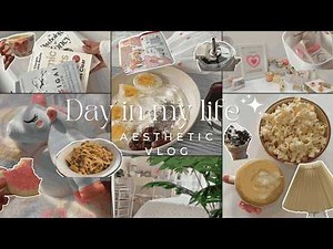 Day in my life | Aesthetic vlog | Cozy, Morning Routine, Unboxing, Chill, Coffee