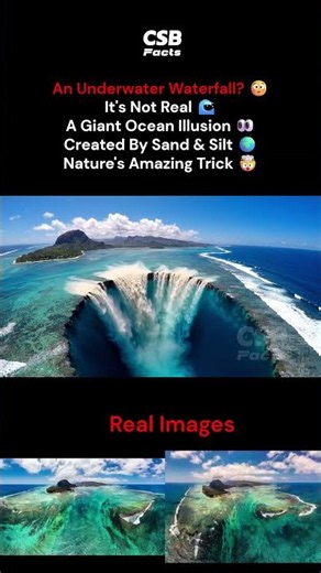 The Underwater Waterfall That Isn't Real 😳🌊