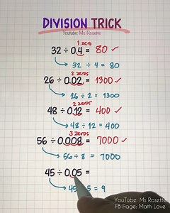 Divide in Seconds ⏱️ | Easy Math Tips for Everyone! 💯🚀 #mathfun #MathLove #mathtricks | Math Love