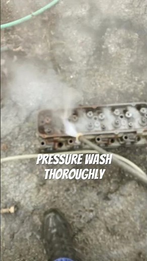 The Rusty Ford 460 Cylinder Heads After A 24 Hour Vinegar Bath!