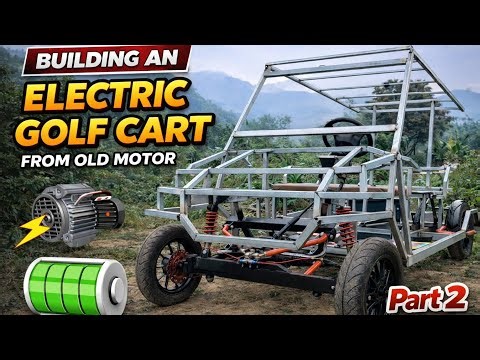 DIY Electric Golf Cart from an Old Electric Scooter Motor | Part 2
